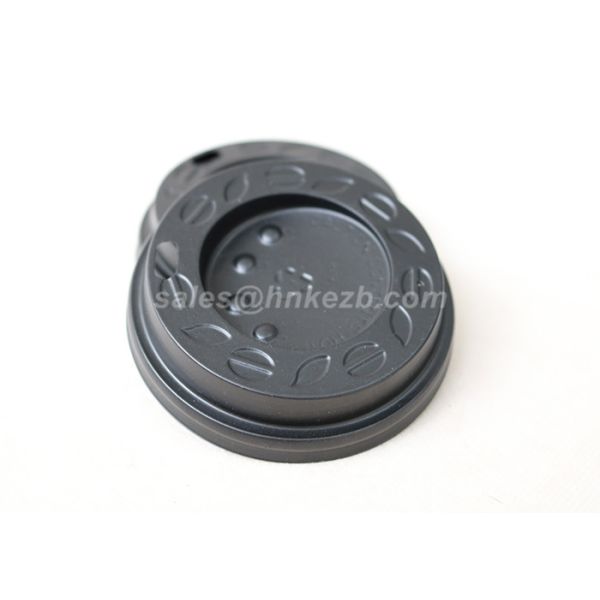 White Plastic Paper Cup Lid With Button For Coffee Cups / Cold Cups