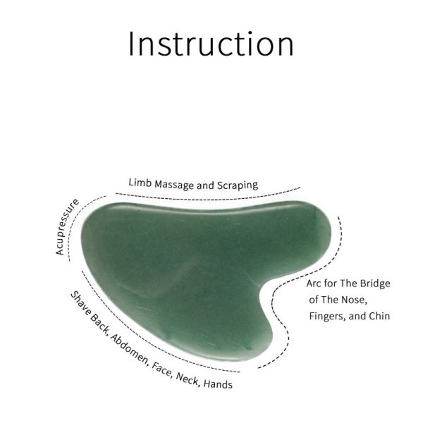 Blood Circulation Neck Forehead Jade Massage Roller