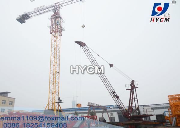 10TONS QD1840 HYCM Luffing Derrick Crane 18m Jib Controle completo VFD