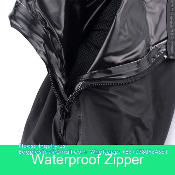 Waterproof Shoe Covers, Reusable Foldable Rain Boot Shoe Cover With Zipper, Non-Slip, Reflector, Men Women Rain Gear