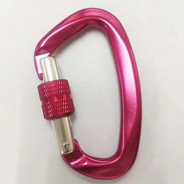 Galvanized Hardware Aerospace Aluminum D-Shaped Carabiner Essential Gear for Climbing