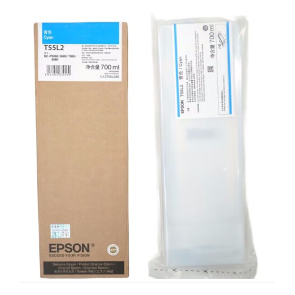 Eps on Original T55L Full Color for Cartridge Digital Printing Compatible P6080/P8080/P7080/P9080 Plotters Japan Origin