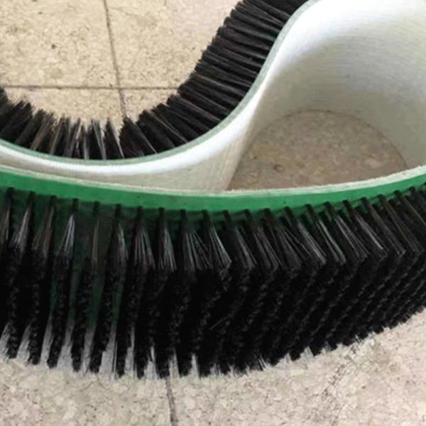 Cinturão de limpeza de borracha de nylon industrial sob medida escova de limpeza para limpeza de cinto