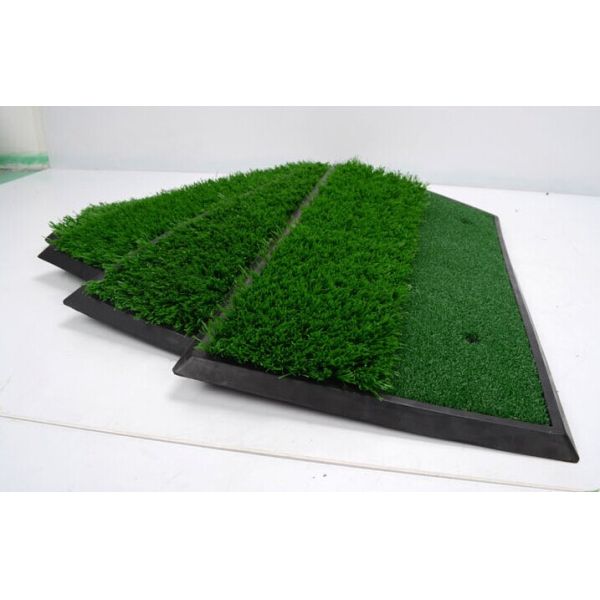 Dual grass golf swing mat chipping pad mat indoor golf practice mat pad dual-use