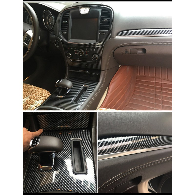 6D PPF Carbon Fiber Gold Surface Car Vinyl Wrapping Film 6.5mil