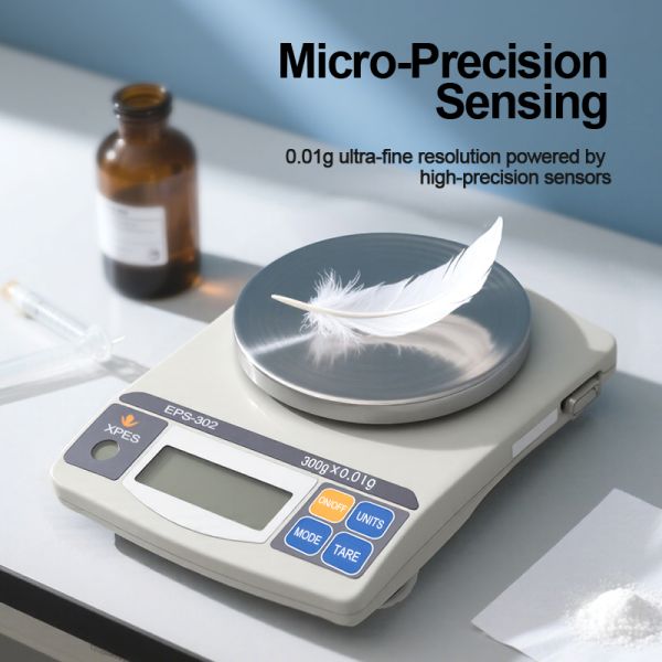 High Precision 3000gX0.1g 120g X 0.01g 2-Digit Analytical Lab Balance for Scientific Jewelry Kitchen Weighing in Laboratories