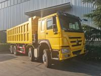 Amarelo de mineração do × 4 RHD das rodas 400Hp 8 de Sinotruk Howo Tipper Dump Truck 12
