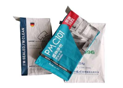 Brown White Pasted Valve Multiwall Paper Bags Tile Adhesive  Easy Opening And Filling