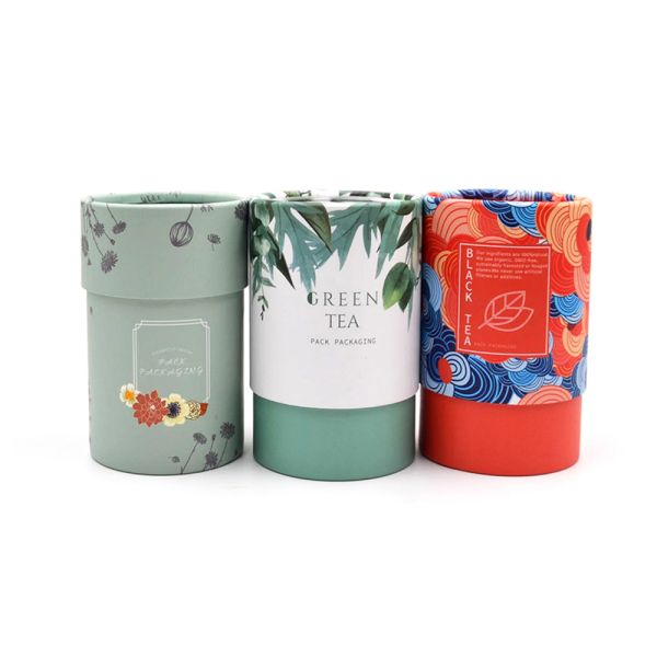 Waterproof Gold Hot Foil C1S Board Tube Box Packaging