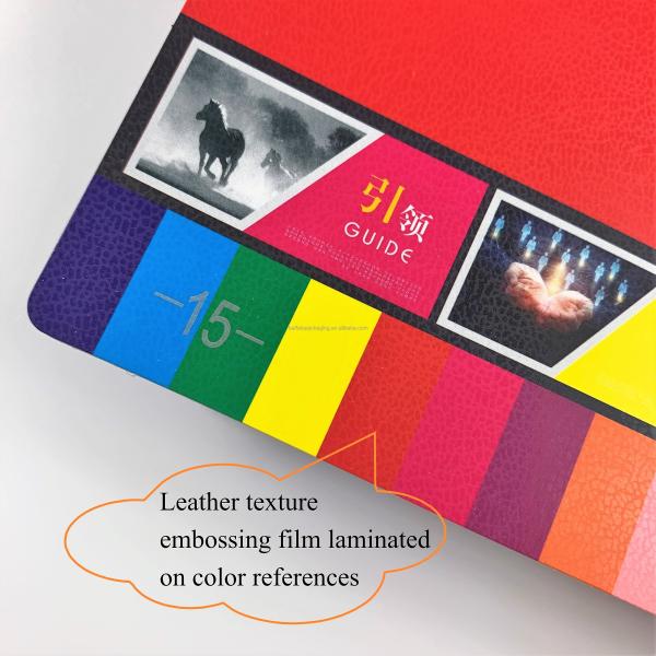 Economy 18 Micron No Adhesive Leather Texture Embossing BOPP Thermal Lamination Film for High End Paper Bags Boxes Photo Albums