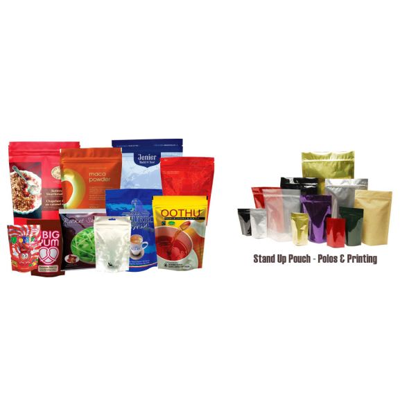 Stand Up Laminated Aluminum Foil Packaging Bags Moisture Proof With Zip lock Window