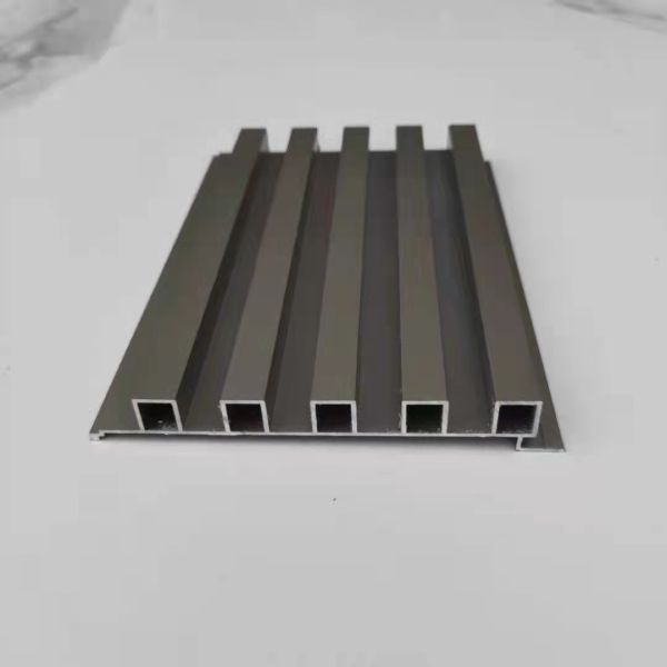 Matte Anodized Silver Aluminum Slatwall Exhibition Wall Extruded Aluminium Profiles