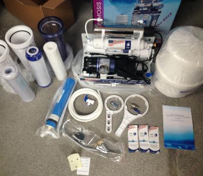 6W Uv Lamp Reverse Osmosis Water System For Home 25W Power 3.0G Plastic Tank