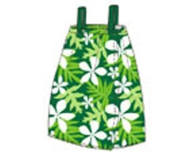 100% cotton terry beach skirt with reactive colorful printing