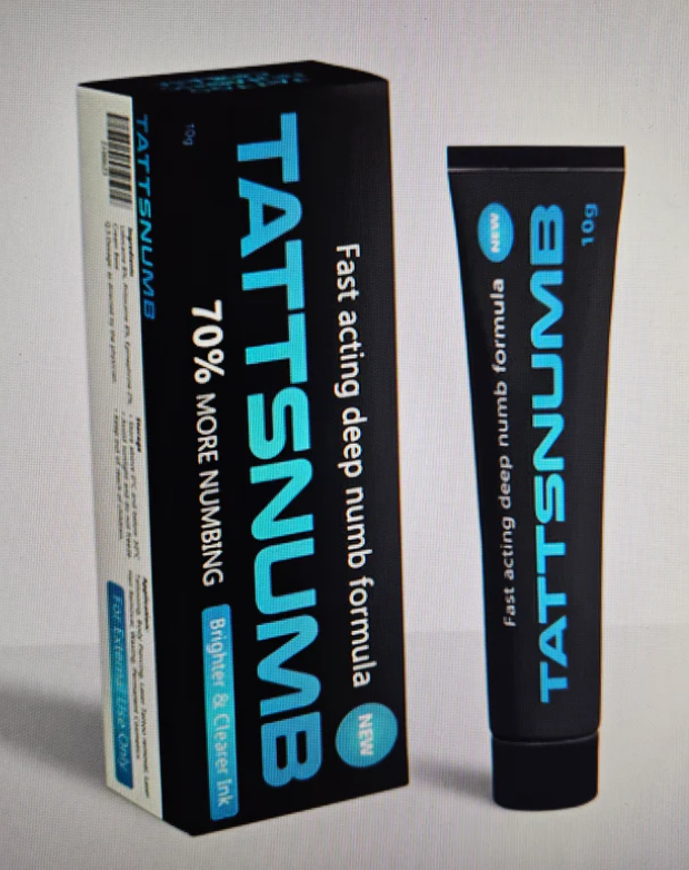 10g Tattoo Pain Relief Cream Tatts Numb 70% Strongest Numbing Cream