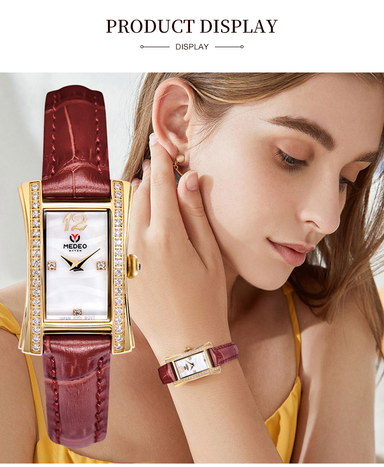 Luxury Square Quartz Watch For Women · CE/ROHS Certified