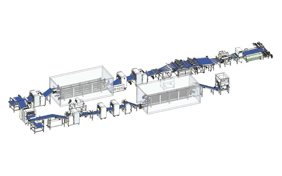 Floor-Standing Bread Production Line with Cold Storage