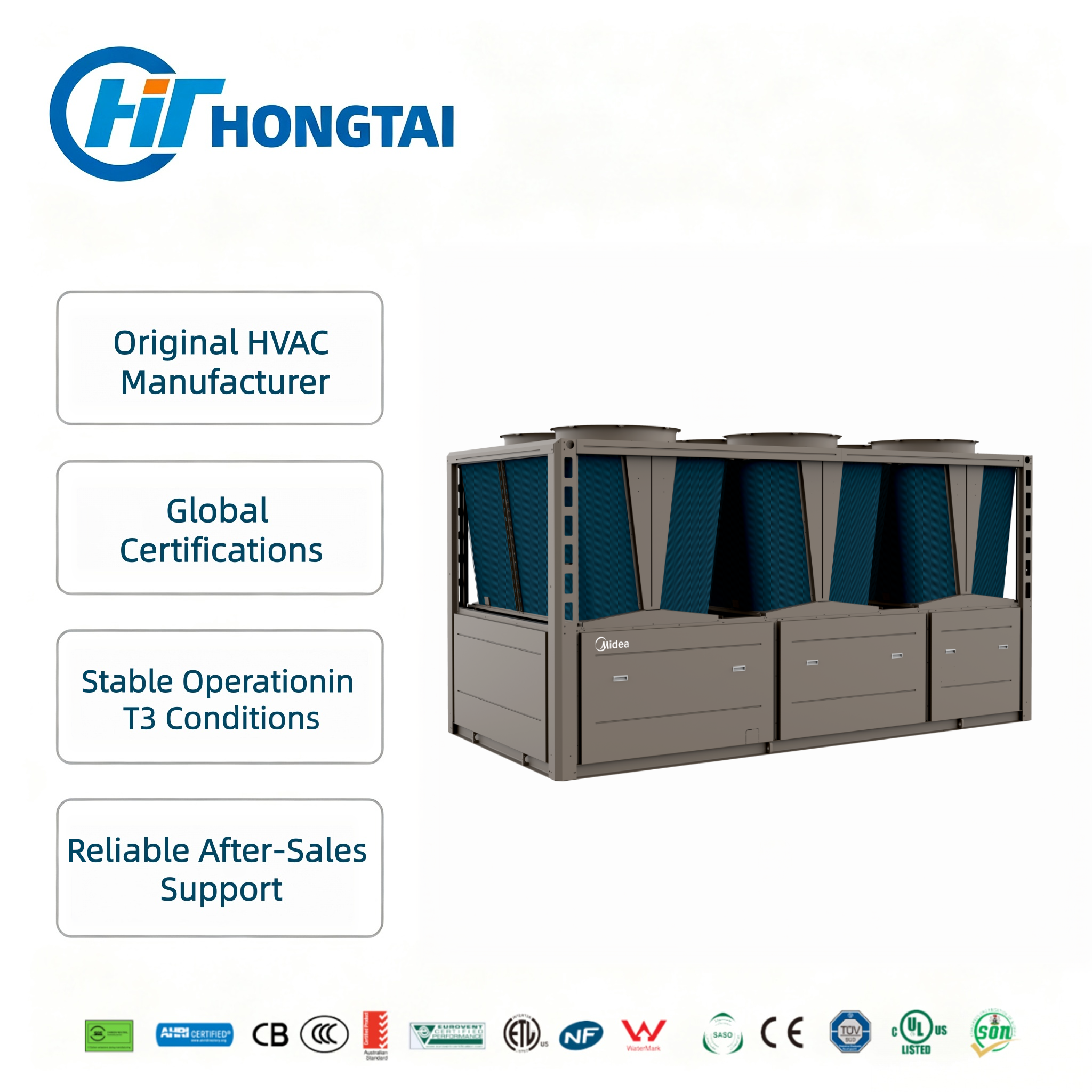 Air Cooled Scroll Chiller Data Center IT Infrastructure Cooling Solutions Maximum PUE Efficiency for Mid Range Data Center Cooling