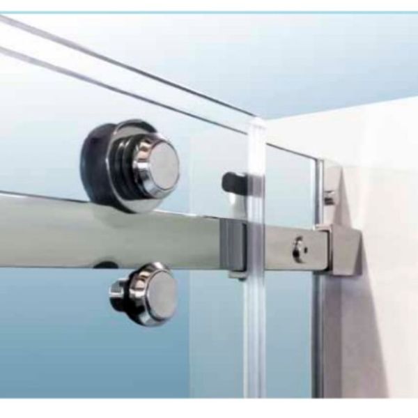 Двойной скользящий прозрачный закаленное стекло ванной душевой экран дверной шкаф