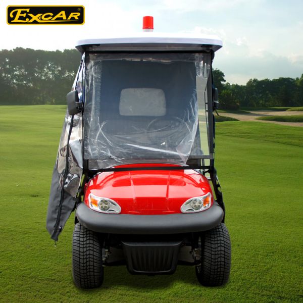 Steel Chassis Waterproof Medical Golf Cart With Light And Horn