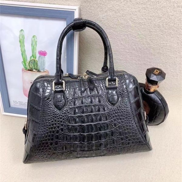 Exotic Genuine Crocodile Skin Women Shell Purse Authentic Alligator Leather Lady Single Shoulder Bag Female Handbag