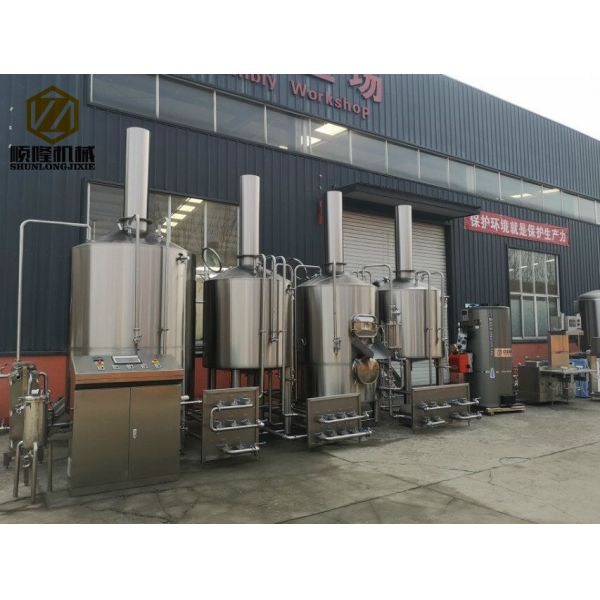 1000 L SS Micro Beer Brewing Equipment High Efficiency CE Certification