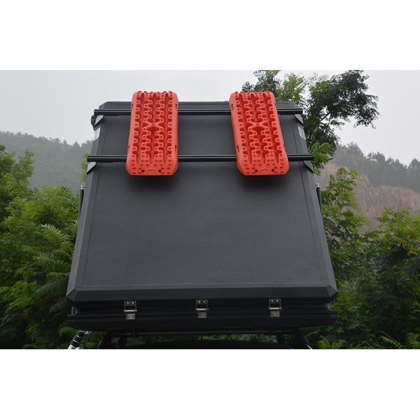 Roof Basket Outdoor Aluminum Hard Shell Roof Top Tent with LED Light Strop Cover Design