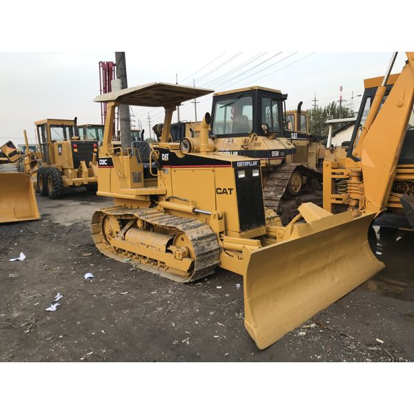 Open Cabin  D3C Used Mini Dozer CAT 3046 Engine 76hp Good Condition