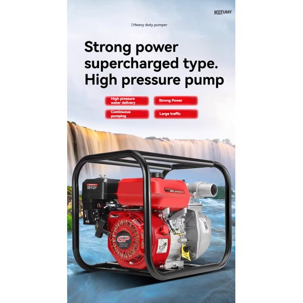 2-inch/3-cun/4-inch Self-priming Water Pump, High Head, High Flow Irrigation Pump, Gasoline Version