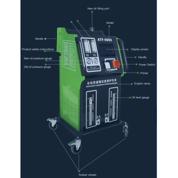 220V Transmission Fluid Exchanger Exchange Machine 1.5M Fluid Draining Hose