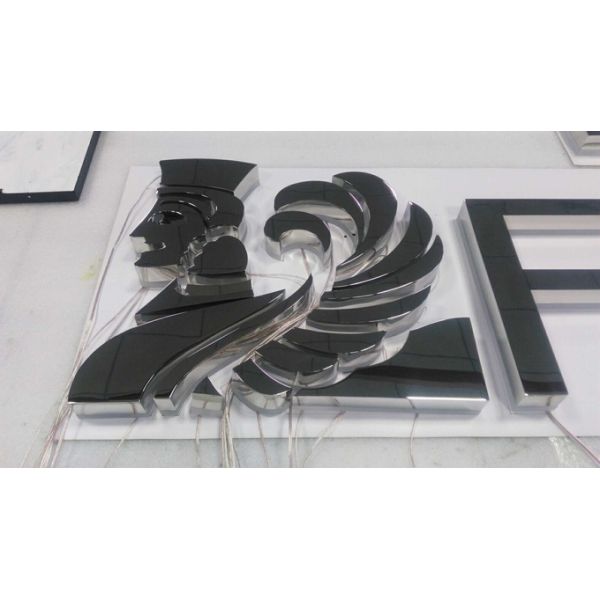 Stainless Steel Backlit Channel Letter Signs 9000K 18mm CE Certificated