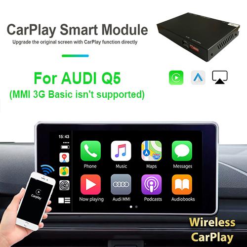 基本AUDI Q5 MMI 3Gのための無線Carplay/人間の特徴をもつ自動車は支えられなかったCP508Aではない