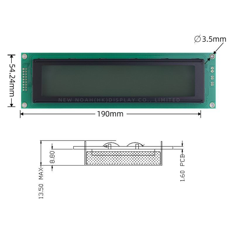 Persian Gray Film 4004A3 Character Module 4X40 LED Backlight 4004 Character LCD Module