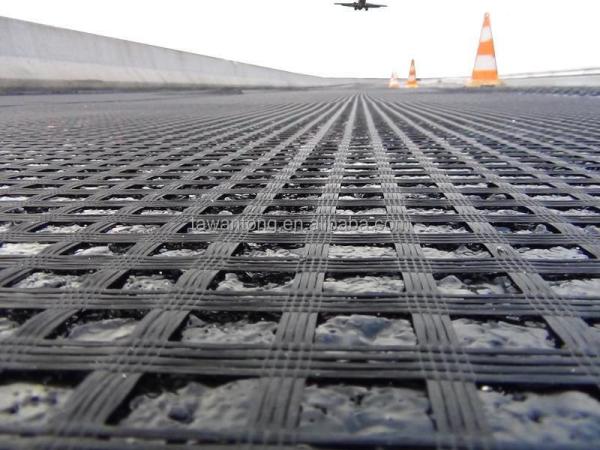 High Tensile Strength PVC Coated Polyester Geogrid Biaxial 100m/roll for Geogrid Prices
