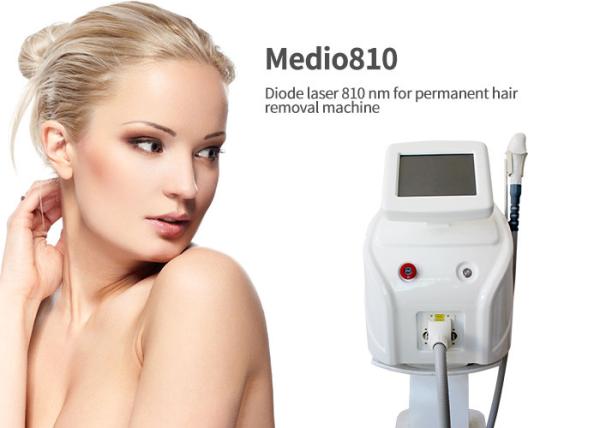 10 Bars 808nm Diode Laser Hair Removal Machine With Copper Heat Radiation System