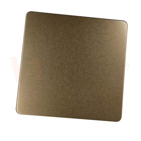 folha de aço inoxidável decorativa Champagne Gold Vibration Finish de 1219mm 201 304 316