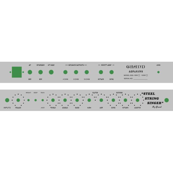 2024 HOT!!! Dumble #002 Version Clone SSS20-Steel String Singer SSS Tube Amp Head 20Watt in Suede Brown with Original Knobs