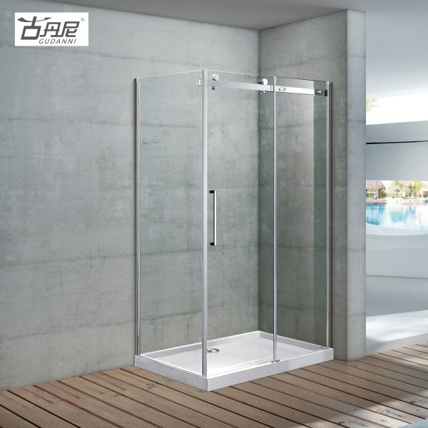 Large Pulley Glass Door Two-way Smooth Shower Door Stylish Bathroom Shower Box