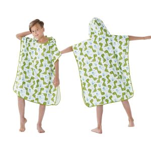Hot Selling Kids Bath Towel Hooded Kids Hooded Microfiber Poncho Towel Hooded Towel for Kids Beach