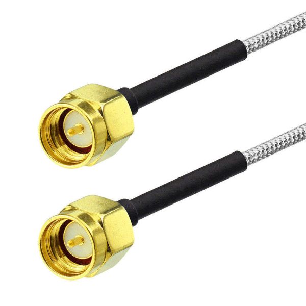 SMA Pigtail RF Connector Cable Assembly with 0~3GHz Frequency, 1.2 VSWR, and Gold Plated Brass