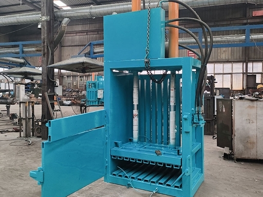 Space Saving Vertical Paper Baler With Compact Footprint Easy Installation