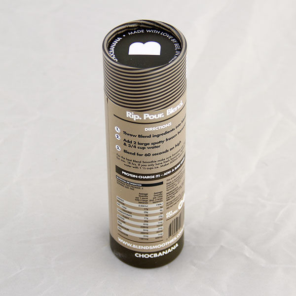 Eco Friendly Kraft Paper Powder Food Cans Packaging With Customized Logo