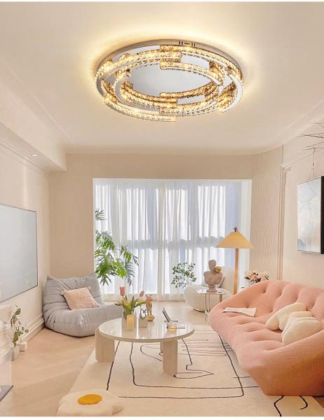 Luxury Crystal Ceiling Lamp Suitable for Living Room Bar Bedroom Ceiling Lamp(WH-CA-102)