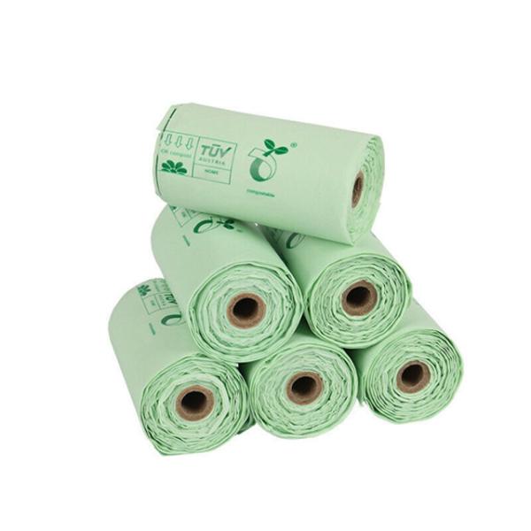 China Manufacture Hot Sale Sustainable Compostable Biodegradable Customized logo Eco Friendly Corn Starch Unscented Pet Poop Bag