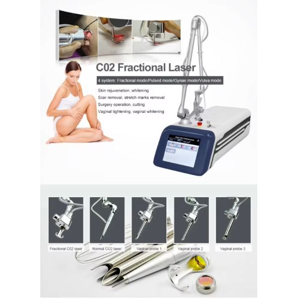 Портативный 1060nm C02 фракционный лазер для морщин Удаление растяжек Утяжеление влагалища