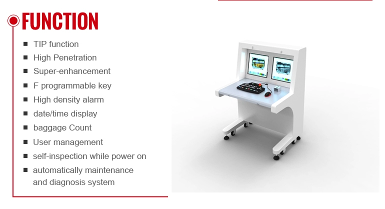 International safety standard x ray luggage and baggage scanner 100100