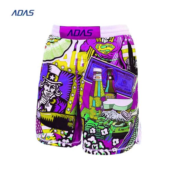 220 gramos Sublimado Shorts Subli Vestidos deportivos Unisex personalizados para jóvenes Lucha de lucha