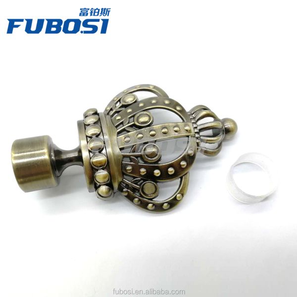 New Design Crown Curtain Finials/ Finials for Curtain Rod