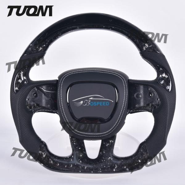 Custom Grip Blue Carbon Fiber Steering Wheel for Dodge Charger
