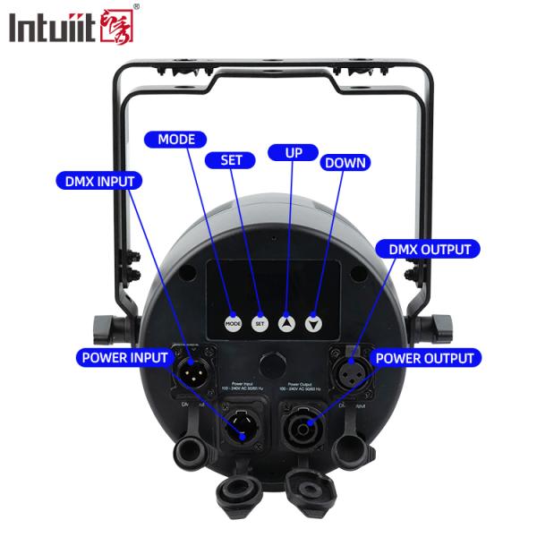 7*20W 6in1 LED Exterior Outdoor IP65 Waterproof RGBWA-UV DMX 512 Control Par Light